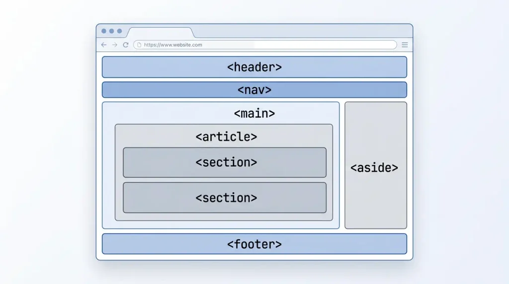 Структура семантичної HTML-сторінки