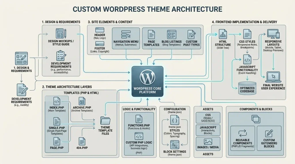 Архітектура індивідуальної теми WordPress