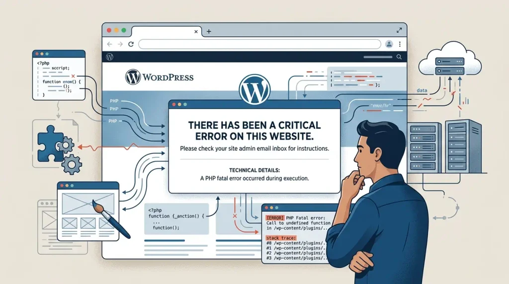 Критична помилка WordPress Critical Error на сайті