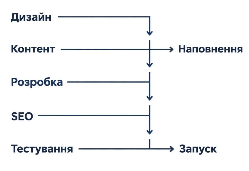 Етапи розробки сайту