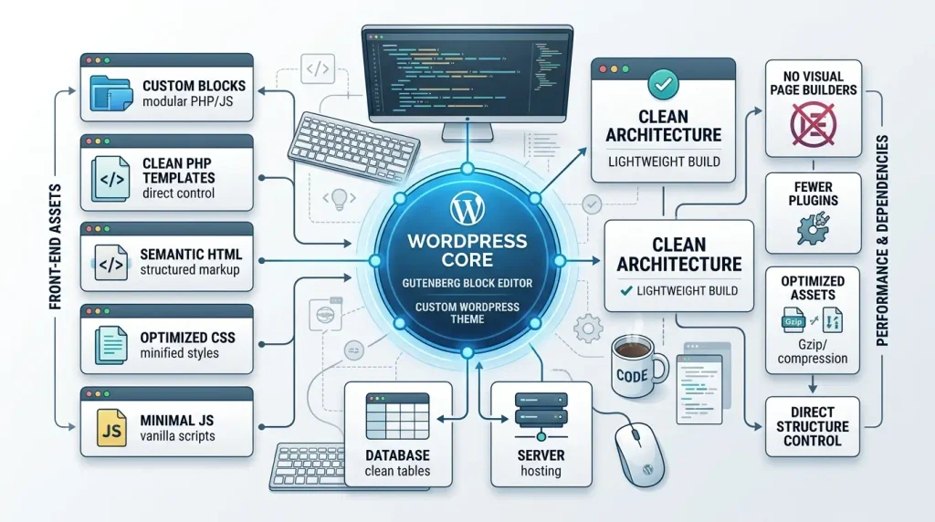 Веб-сайт на WordPress без Elementor